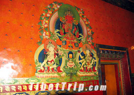 Tibetan murals, Tashilhunpo Monastery, Shigatse