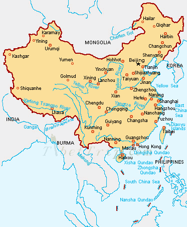 china map rivers. China Map