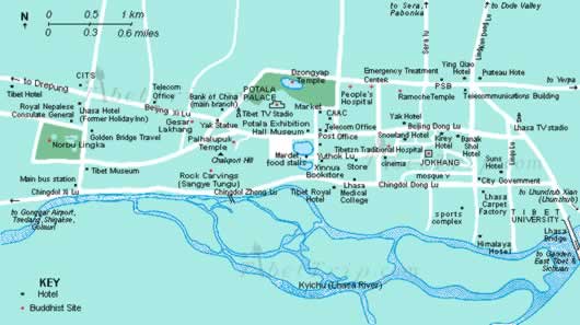 Lhasa Map