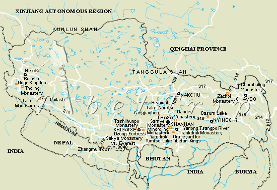 Tibet Map