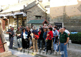 Tourists at Great Mosque, Xian