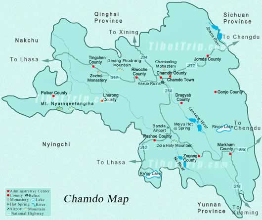 Chamdo Map