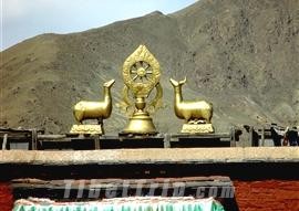 Dharma Wheel, Trandruk Monastery, Shannan