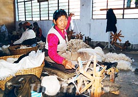 Spinning with traditional device